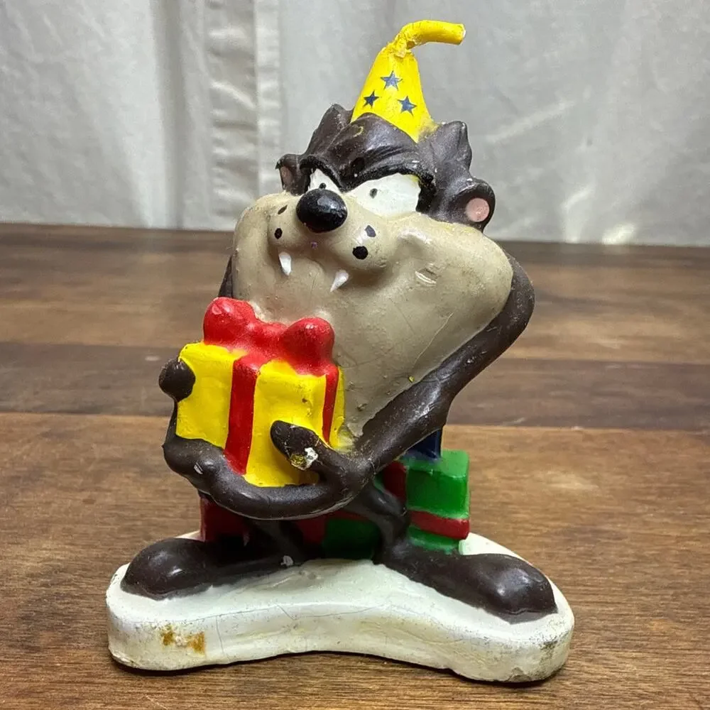 Tasmanian Devil TAZ Looney Tunes Warner Brothers Vintage 1995 Birthday Candle
